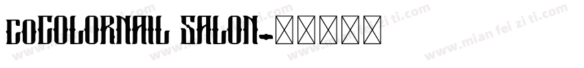 coCOLORNAIL SALON字体转换